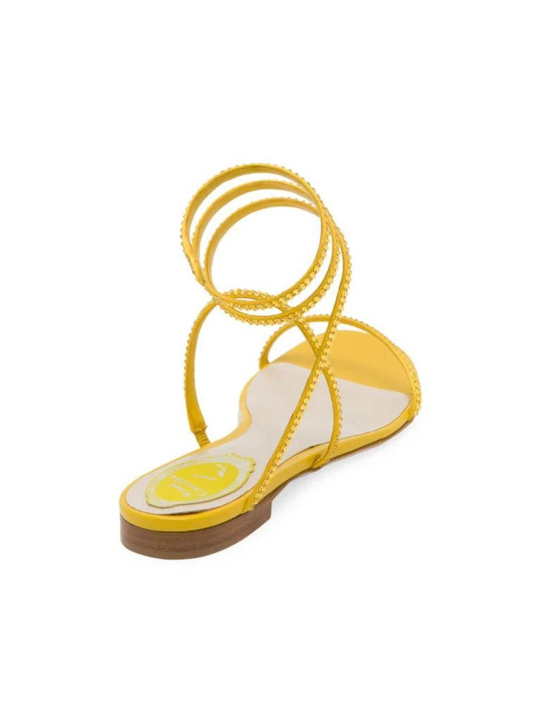 商品Rene Caovilla|Cleopatra Snake Wrap Flat Sandals,价格¥2983,第3张图片详细描述