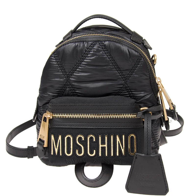 商品Moschino|Moschino 莫斯奇诺 女士黑色双肩包 B7606-8207-1555,价格¥2422,第1张图片