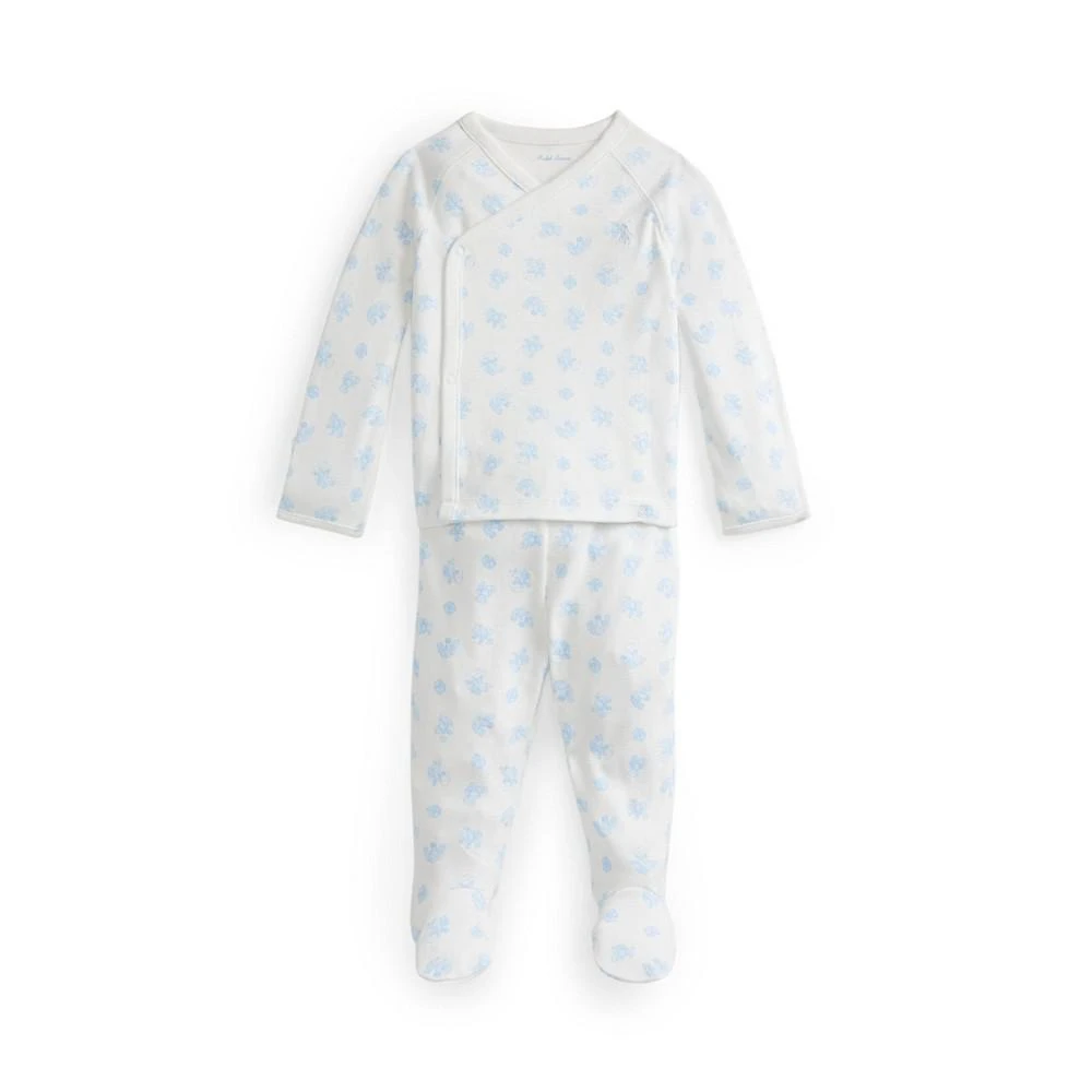 商品Ralph Lauren|Baby Boys or Girls Bear Print Organic Cotton 2 Piece Set,价格¥214,第2张图片详细描述