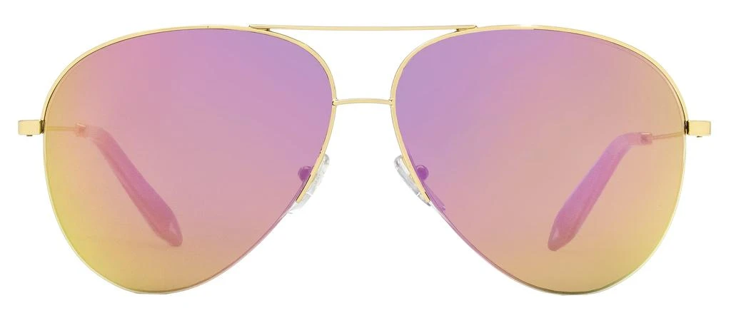 商品Victoria Beckham|Victoria Beckham Women's Aviator Sunglasses VBS90 C05 Gold 62mm,价格¥965,第2张图片详细描述