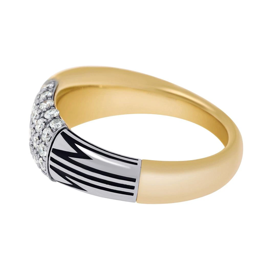商品Mimi Milano|Mimi Milano Tam Tam 18K Yellow And White Gold, Diamond 0.55ct. Tw. Band Ring Sz. 7 AXM373D8B2-54,价格¥8881,第3张图片详细描述
