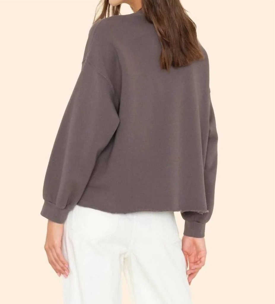 商品XIRENA|Honor Sweatshirt In Vintage Black,价格¥695,第3张图片详细描述