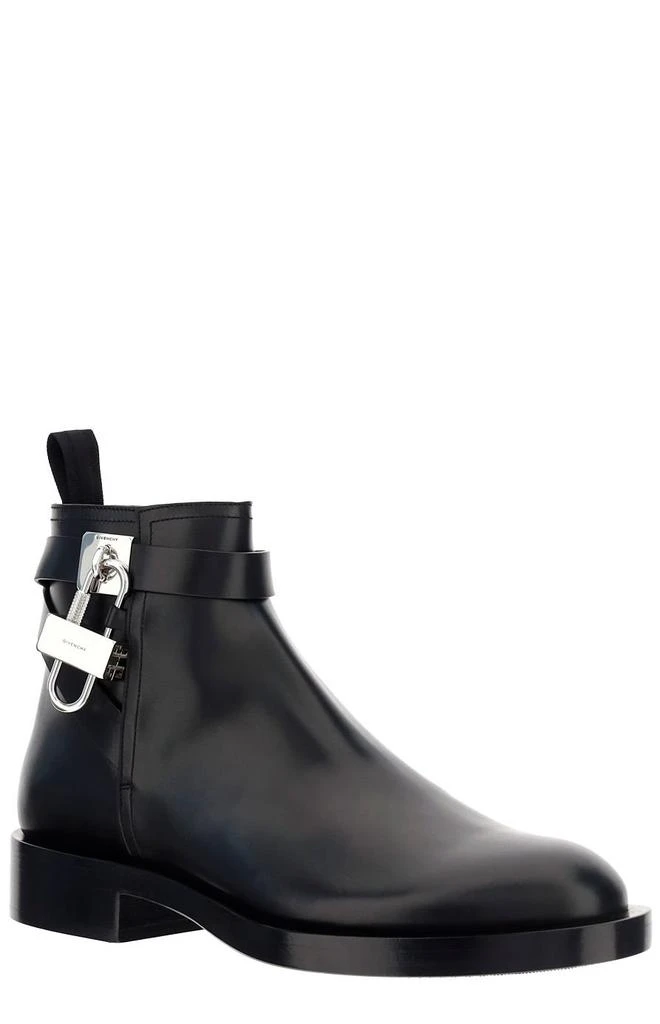 商品Givenchy|Givenchy Padlock Ankle Boots,价格¥8066,第2张图片详细描述