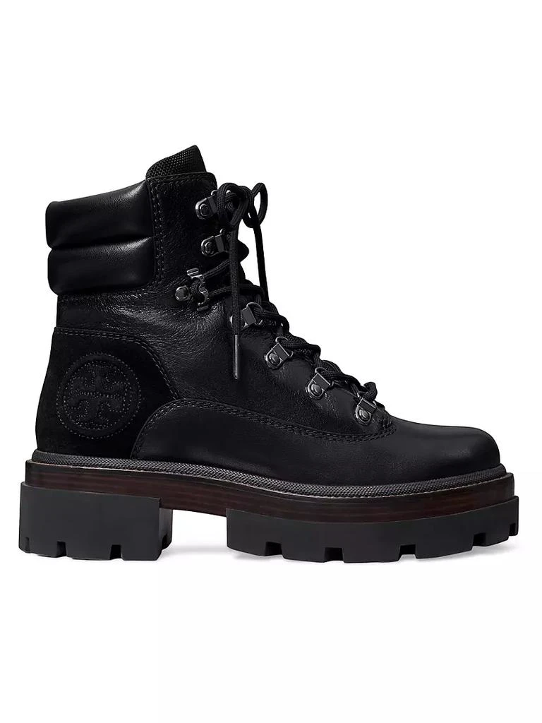 商品Tory Burch|Miller Leather Lug Hiker Boots,价格¥1373,第1张图片