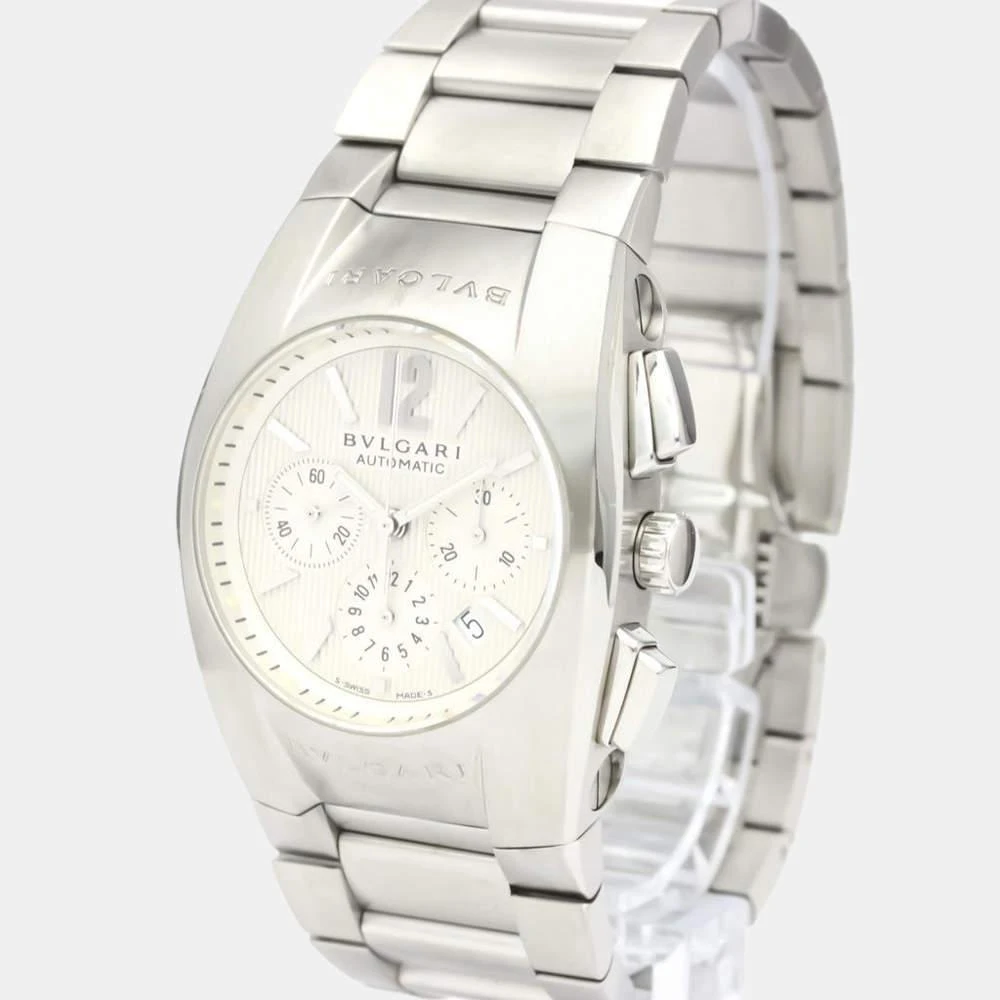 商品[二手商品] BVLGARI|Bvlgari Silver Stainless Steel Ergon Chronograph Automatic EG35SCH Men's Wristwatch 35 MM,价格¥8468,第1张图片