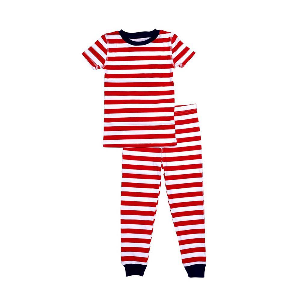 商品Pajamas for Peace|Love Stripe Baby Boys and Girls 2-Piece Pajama Set,价格¥199,第4张图片详细描述