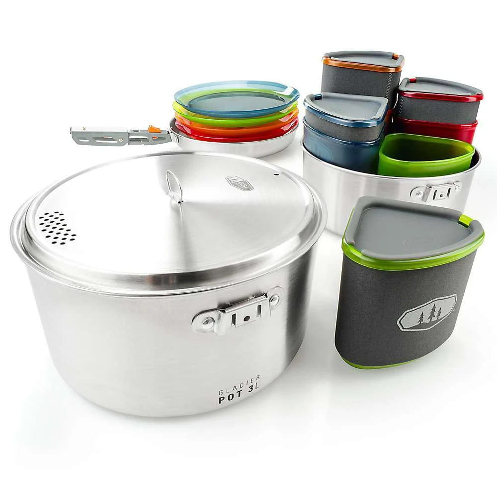 商品Gsi Outdoors|GSI Outdoors Glacier Stainless Camper Cookset,价格¥619,第3张图片详细描述