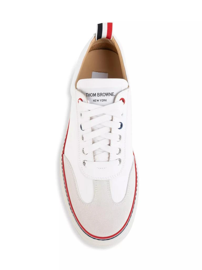 商品Thom Browne|Low-Top Leather Trainers,价格¥2447,第5张图片详细描述