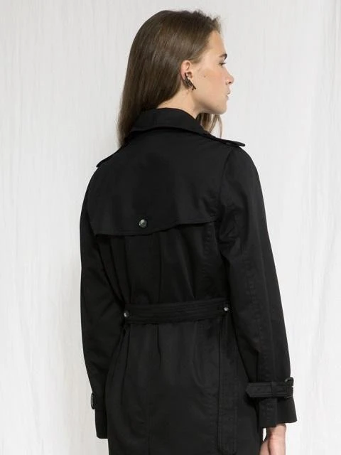商品JOSEPH AHN|Black Modern Trench Coat,价格¥2299,第2张图片详细描述