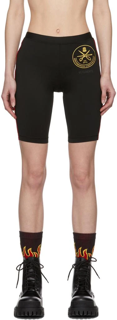 商品Vetements|Black Russian Police Cycling Shorts,价格¥1250,第1张图片