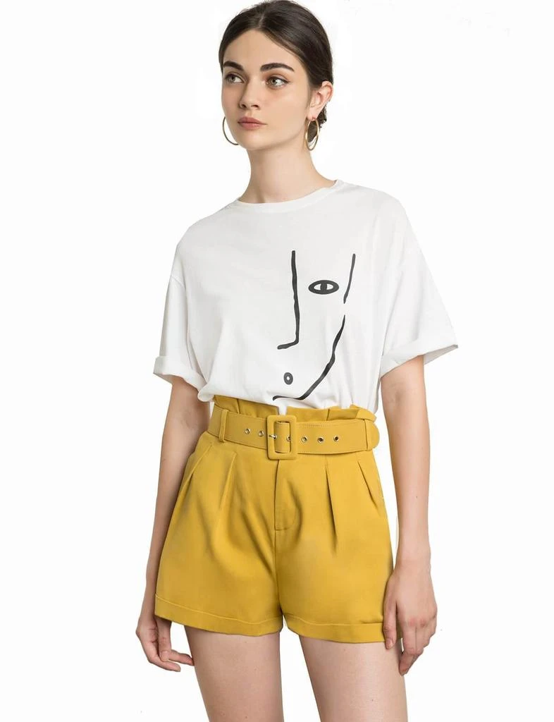 Sam Mustard Paperbag Waist Shorts 商品