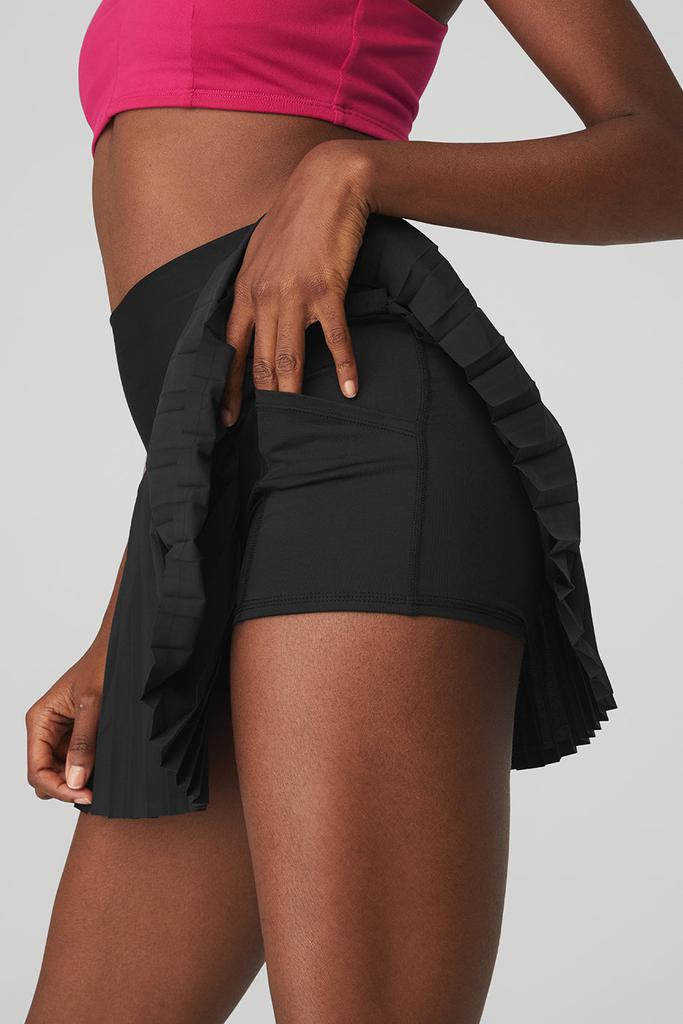 Grand Slam Tennis Skirt - Black商品第4张图片规格展示