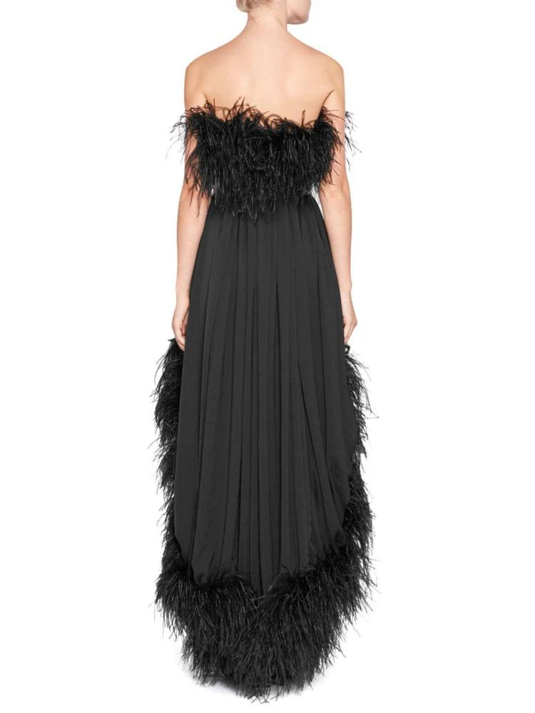 商品Yves Saint Laurent|Saint Laurent - Off-The-Shoulder Belted Feather Dress,价格¥50763,第2张图片详细描述