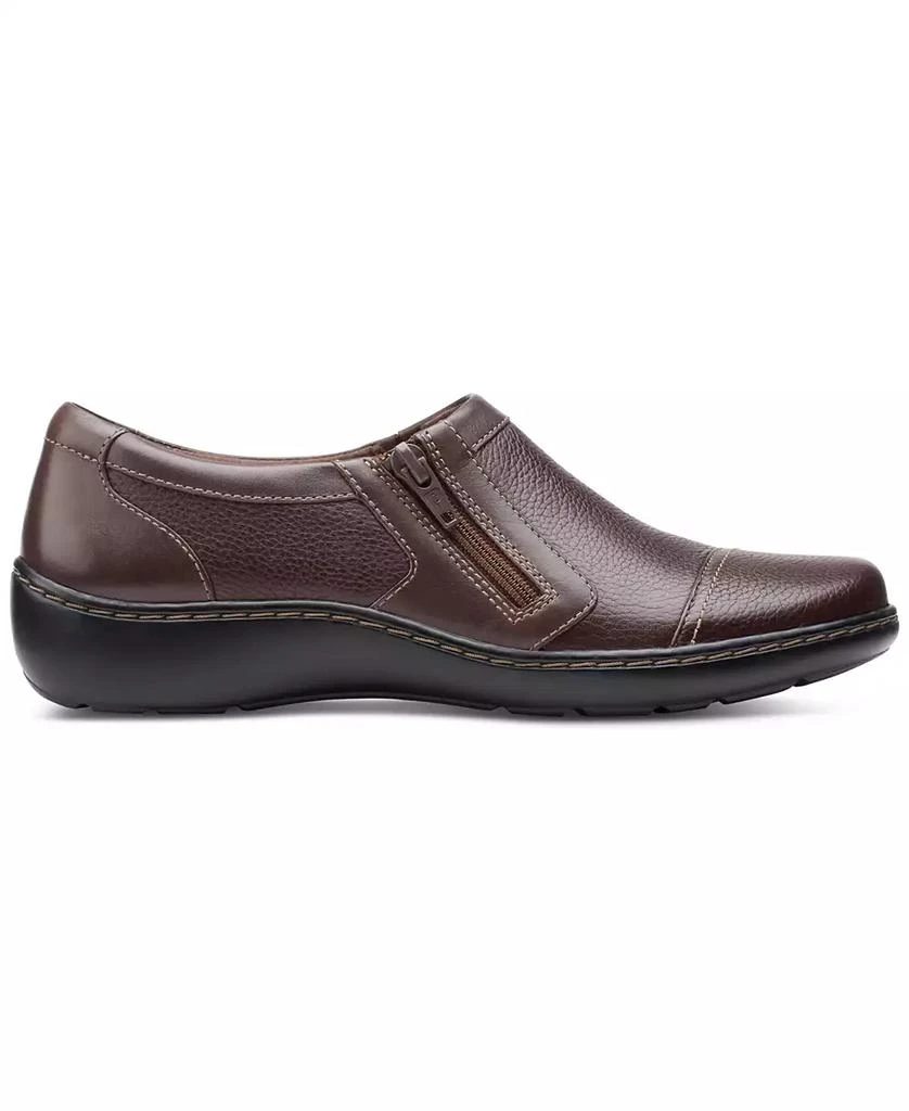 商品Clarks|Women's Cora Giny Cushioned Zip Loafer Flats,价格¥411,第2张图片详细描述