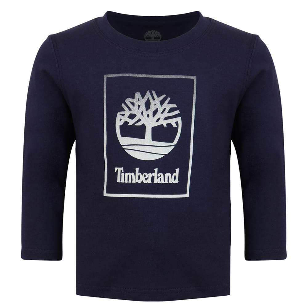 商品Timberland|Baby Boys Navy Gradient Logo Print T Shirt,价格¥175-¥200,第1张图片
