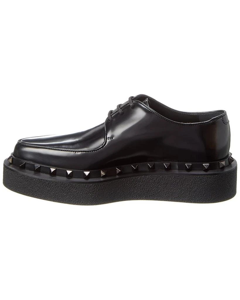 商品Valentino|Valentino Rockstud Leather Platform Loafer,价格¥6237,第2张图片详细描述