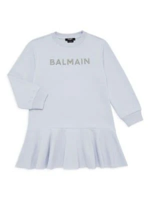 商品Balmain|Little Girl's & Girl's Dropwaist Sweatshirt Dress,价格¥714,第1张图片