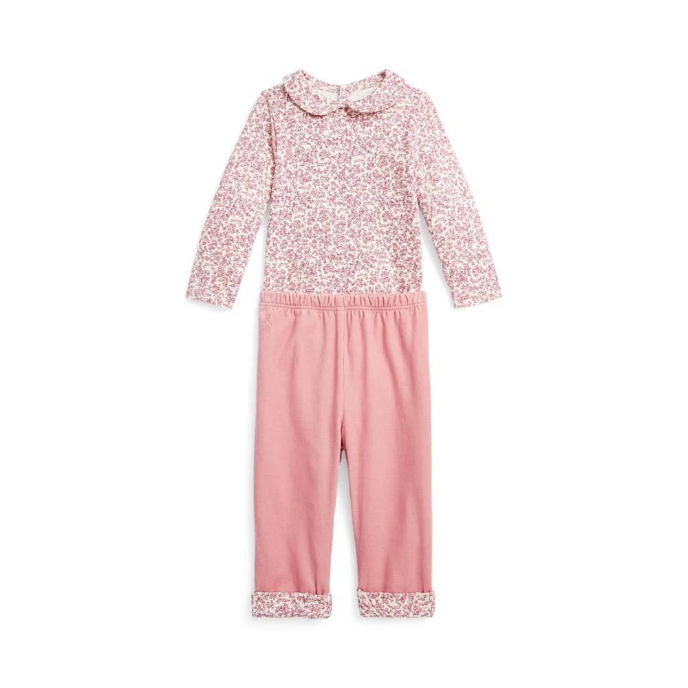 商品Ralph Lauren|Baby Girls Fox Cotton Bodysuit and Corduroy Pants Set,价格¥233,第1张图片