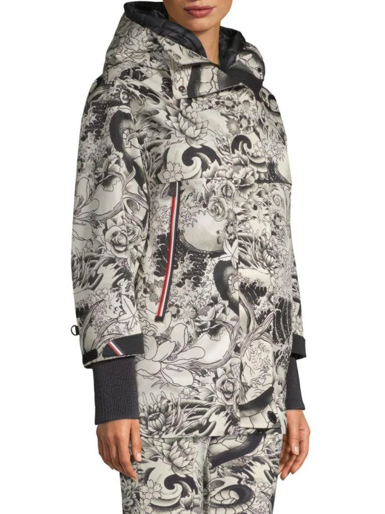 商品Moncler|Moncler - Neves Tattoo Print Hooded Snowboarding Jacket,价格¥4914,第3张图片详细描述