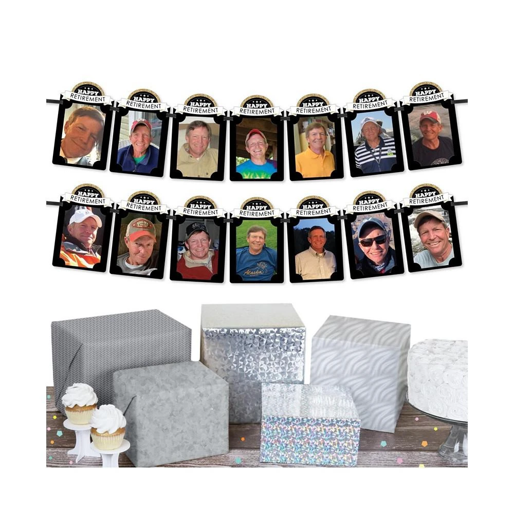 商品Big Dot of Happiness|Happy Retirement - DIY Retirement Party Decor - Picture Display - Photo Banner,价格¥119,第2张图片详细描述