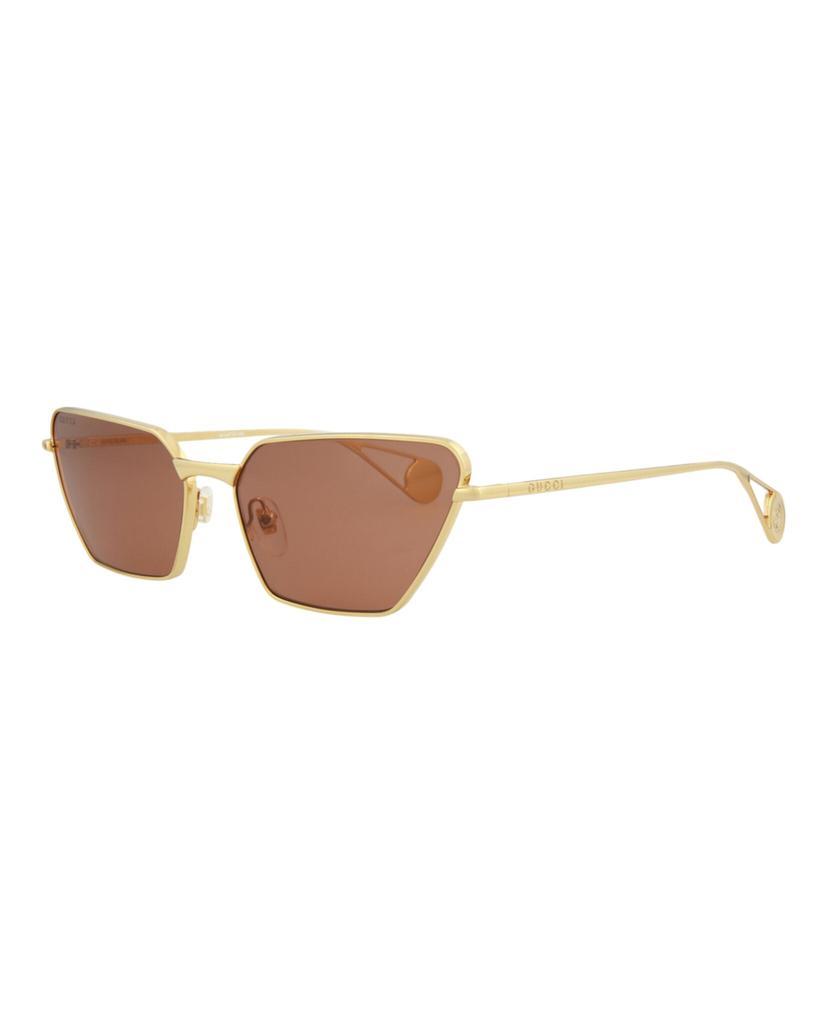 商品Gucci|Cat Eye-Frame  Metal  Sunglasses,价格¥960,第4张图片详细描述