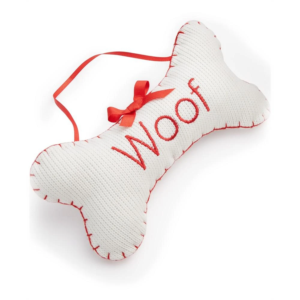 商品Holiday Lane|Pets Woof Embroidered Bone Ornament, Created for Macy's,价格¥30,第2张图片详细描述