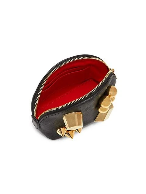 商品Christian Louboutin|Carasky Leather Studded Pouch,价格¥5168,第3张图片详细描述