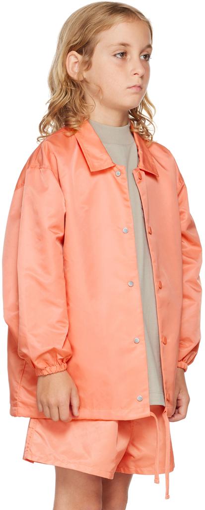 Kids Pink '1977' Coaches Jacket商品第2张图片规格展示