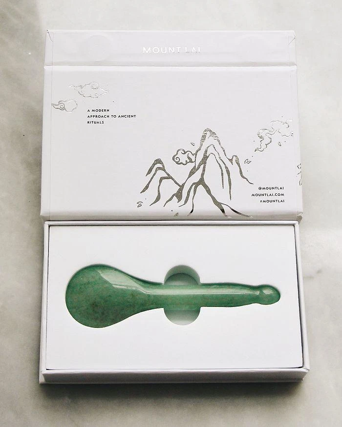 商品Mount Lai|The Jade Acupressure Gua Sha Spoon,价格¥270,第3张图片详细描述