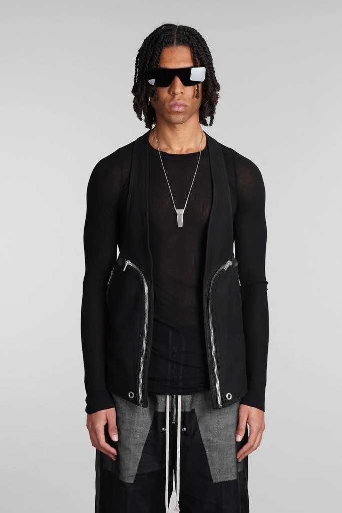 商品Rick Owens|Bauhaus Vest Vest In Black Leather,价格¥7449,第1张图片