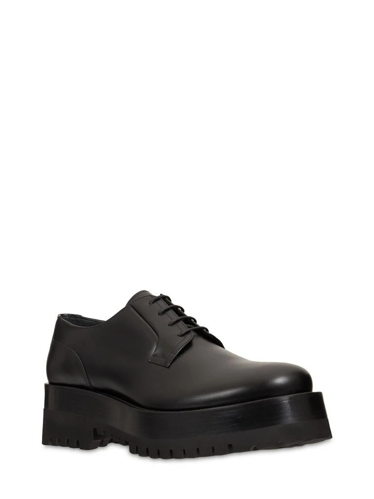 商品Valentino|Chunky Leather Derby Lace-up Shoes,价格¥3790,第2张图片详细描述