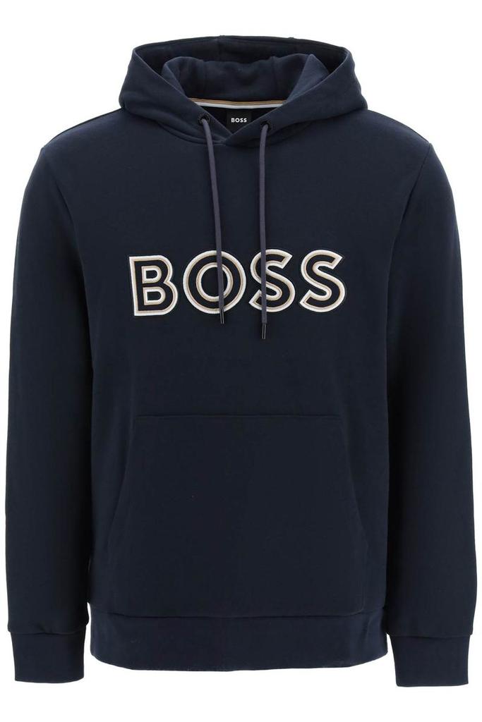 Boss logo embroidery hoodie商品第1张图片规格展示