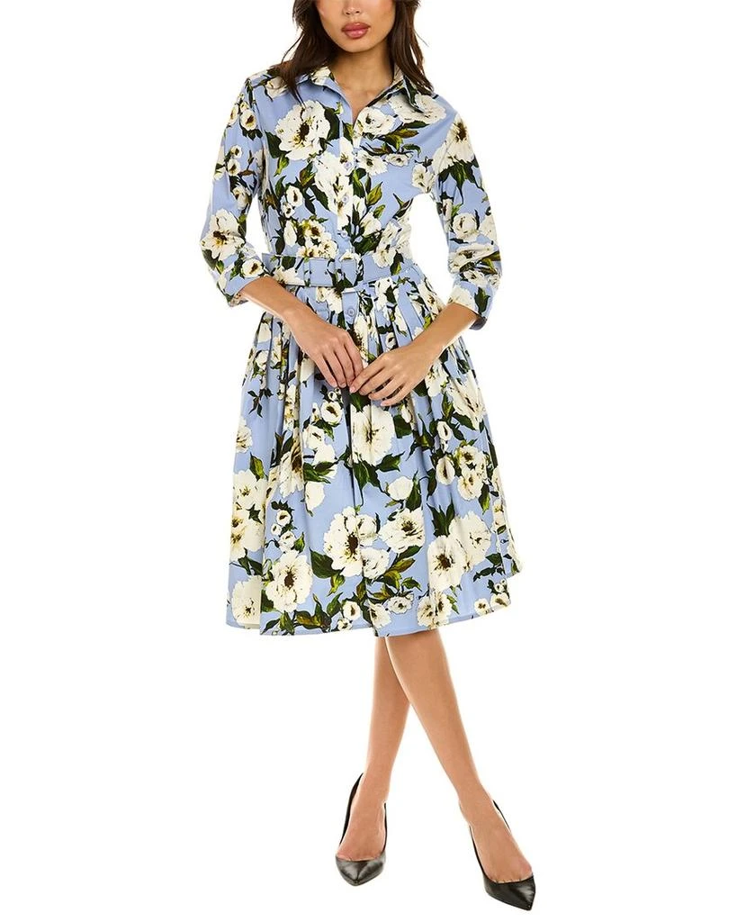 商品SAMANTHA SUNG|Samantha Sung Audrey 2 3/4-Sleeve Shirtdress,价格¥2981,第1张图片