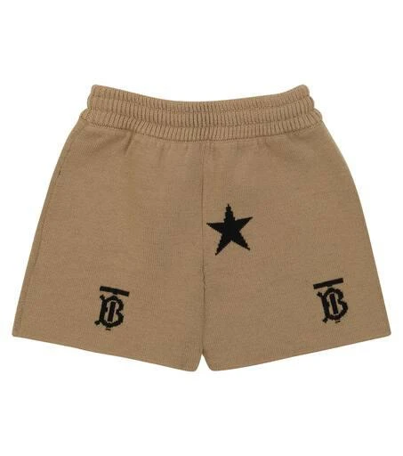 商品Burberry|婴幼儿 — 嵌花羊毛混纺短裤,价格¥1569,第2张图片详细描述