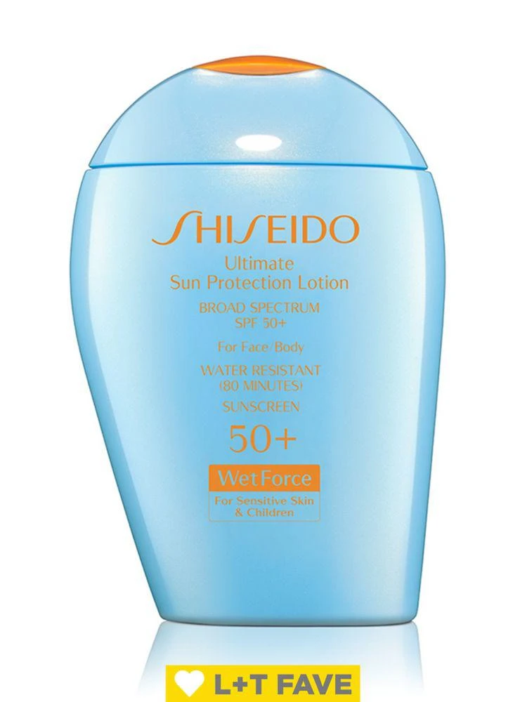 商品Shiseido|Ultimate Sun Protection Lotion WetForce for Sensitive Skin &amp; Children Broad Spectrum SPF 50+,价格¥286,第1张图片