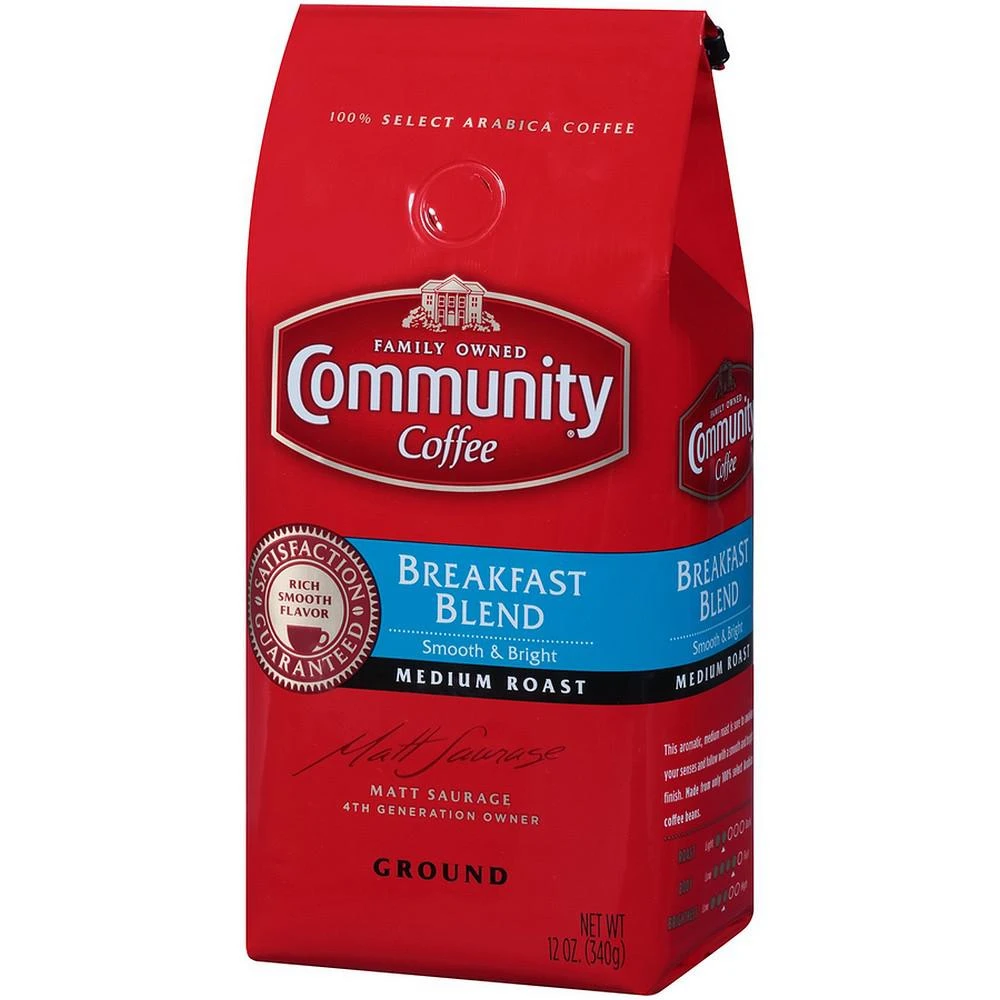 Breakfast Blend Medium Roast Premium Ground Coffee, 12 Oz - 6 Pack 商品