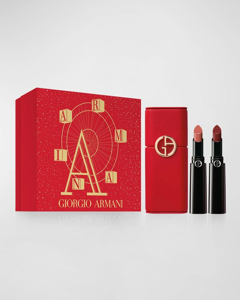 商品Armani|Lip Power Holiday Satin Lipstick Duo Set - Limited Edition,价格¥201,第1张图片