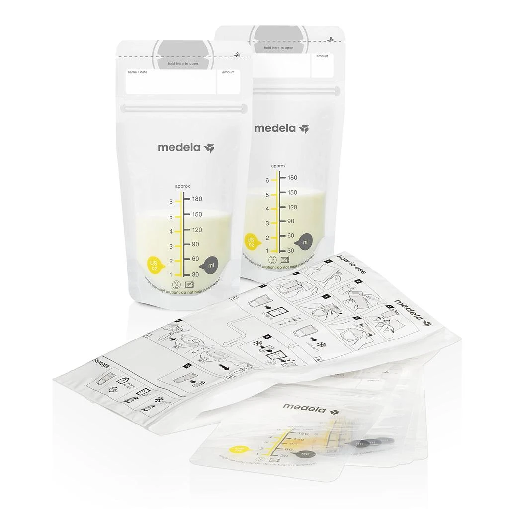 商品Medela|Medela Breast Milk Storage Solution Set, Breastfeeding Supplies & Containers, Breastmilk Organizer, Made Without BPA,价格¥231,第4张图片详细描述