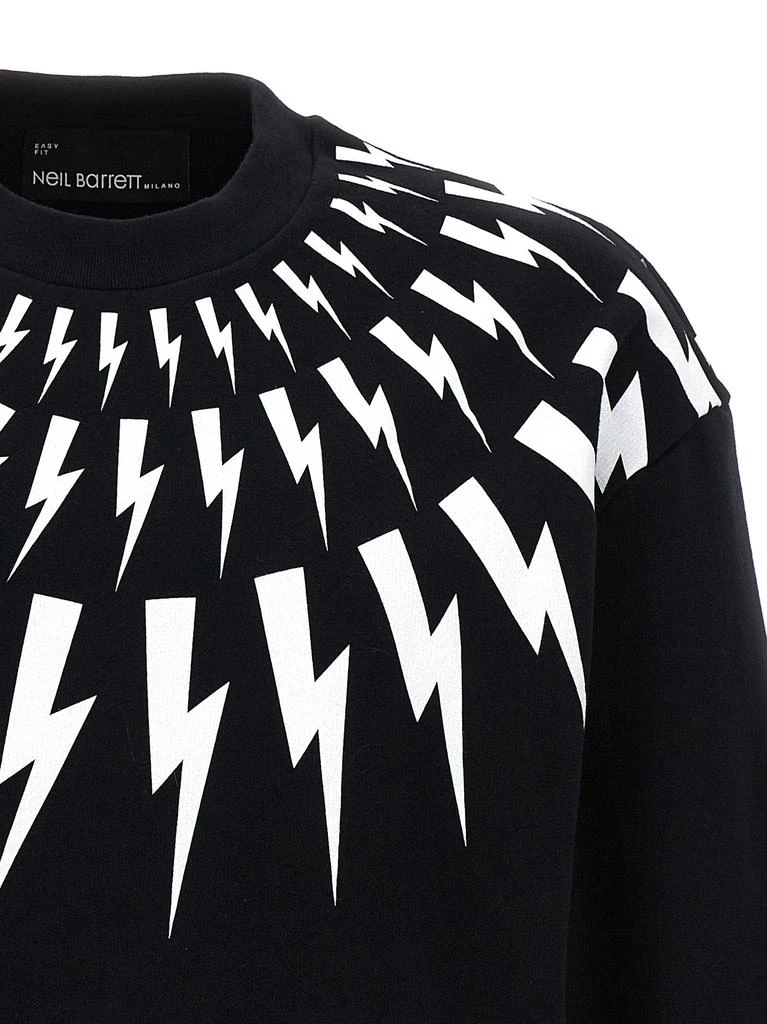 商品Neil Barrett|Thunderbolt Sweatshirt White/Black,价格¥1940,第3张图片详细描述