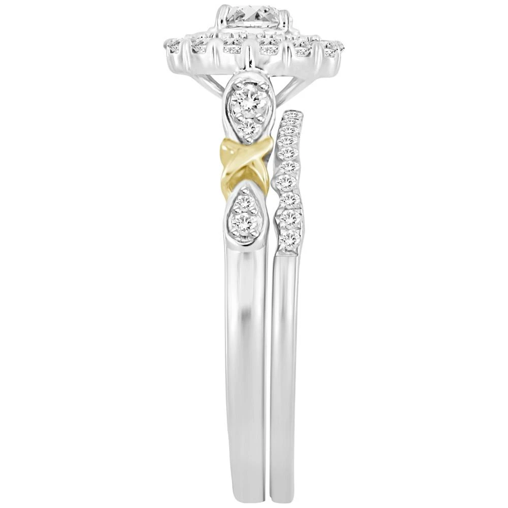 商品Macy's|Diamond Bridal Set (1/2 ct. t.w.) in 14k Two-Tone Gold,价格¥20929,第3张图片详细描述