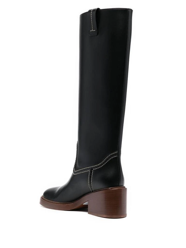 商品Chloé|CHLOÉ - Mallo Leather High Boots,价格¥5121,第4张图片详细描述