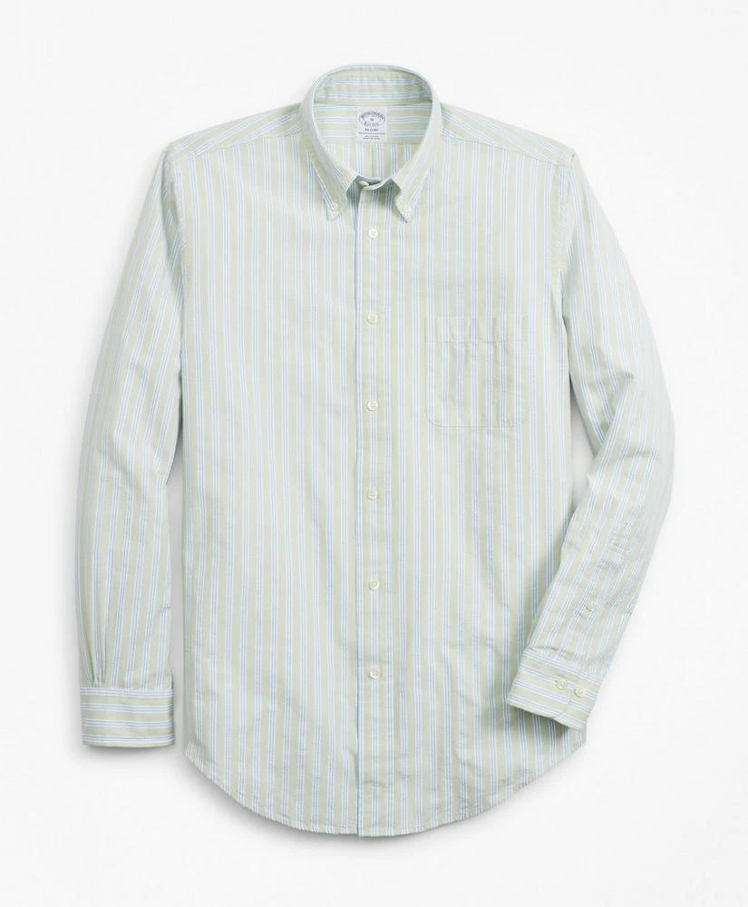 Brooks Brothers Regent Regular-Fit Sport Shirt, BB#1 Stripe Seersucker 1