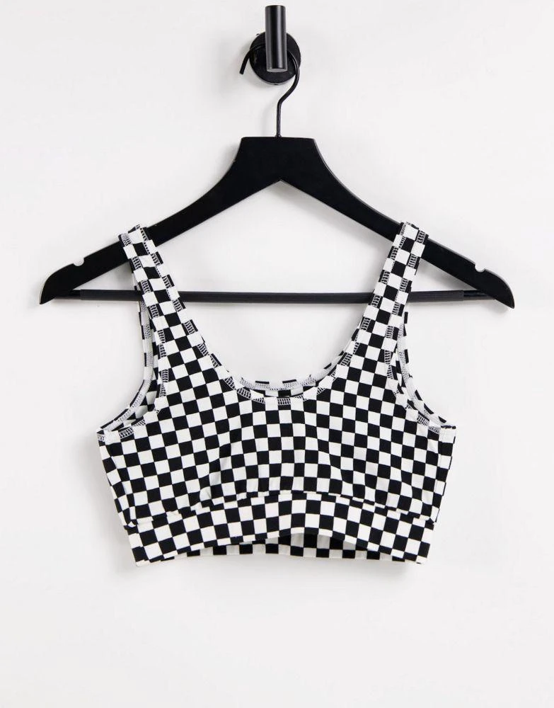 商品Vans|Vans Logo bralette in checkerboard Exclusive at ASOS,价格¥169,第2张图片详细描述