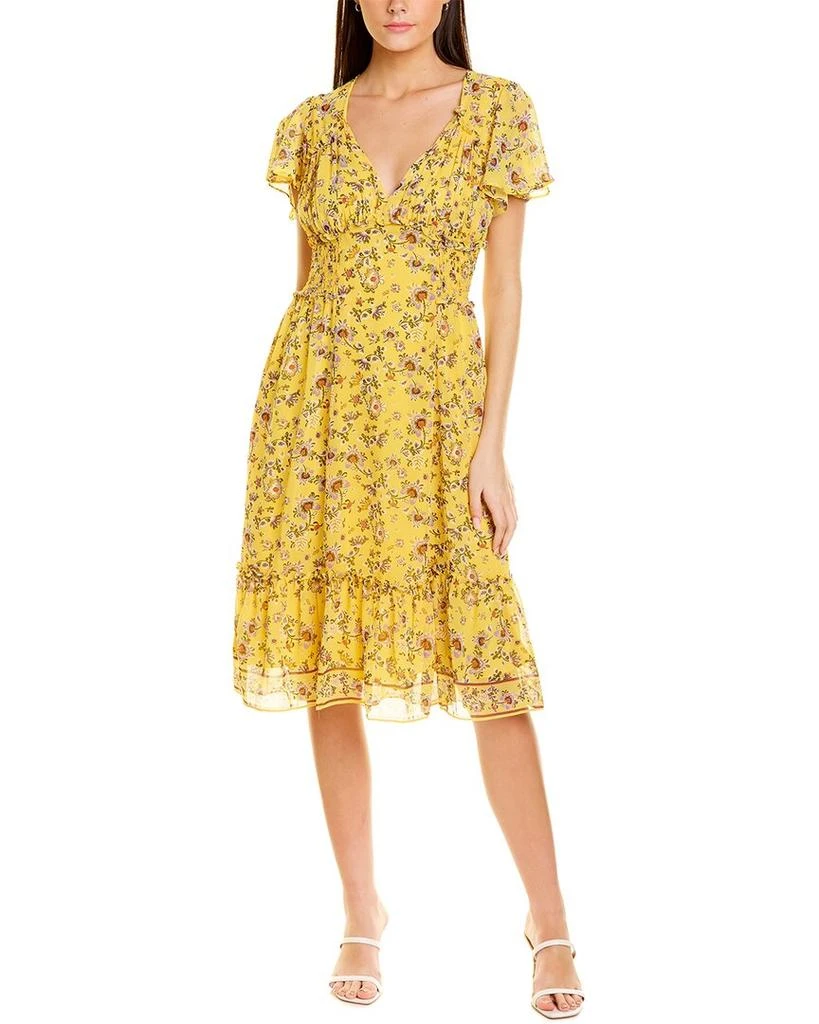 商品Max Studio|Max Studio Flounce Midi Dress,价格¥351,第1张图片