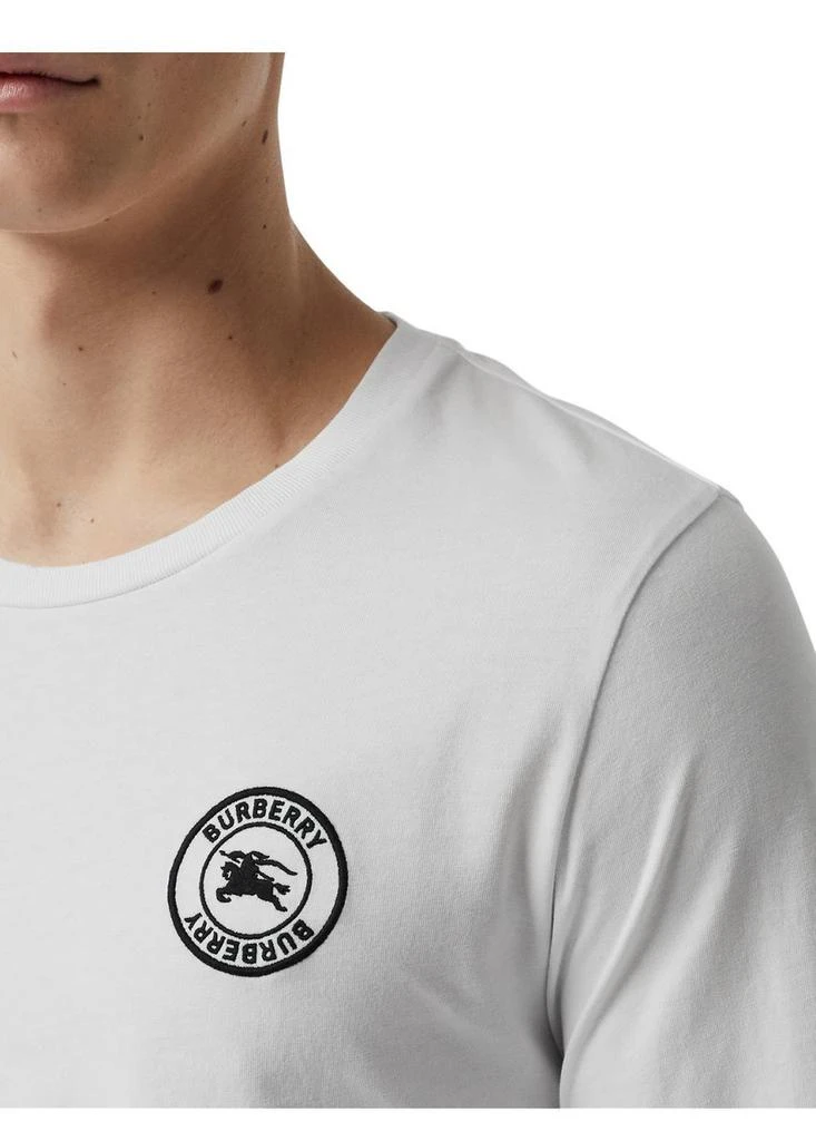 商品Burberry|Long sleeve embroidered logo cotton t-shirt,价格¥1669,第2张图片详细描述