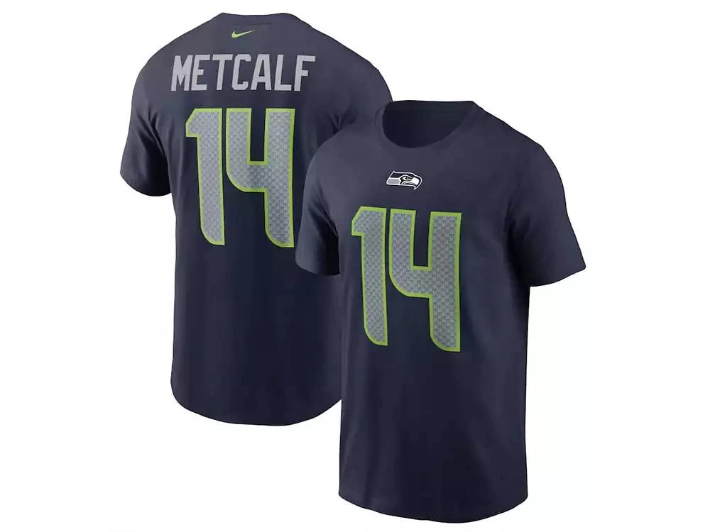 商品NIKE|Seattle Seahawks Men's Pride Name and Number Wordmark T-Shirt D.K. Metcalf,价格¥245,第1张图片