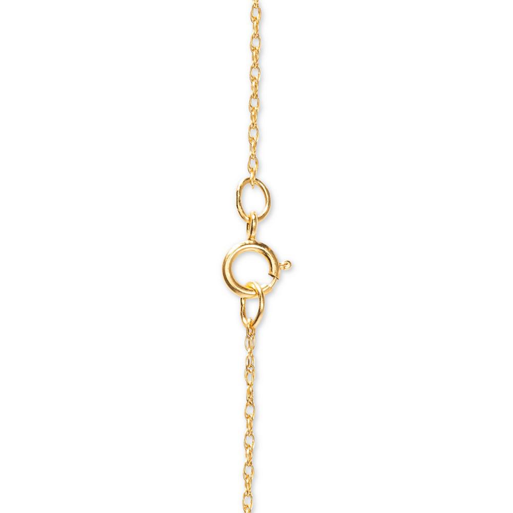 Children's Frozen Anna 15" Pendant Necklace in 14k Gold商品第2张图片规格展示