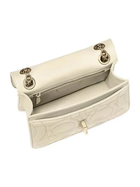 商品Salvatore Ferragamo|Medium Gancini Quilted Leather Shoulder Bag,价格¥14850,第2张图片详细描述