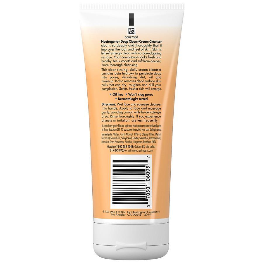 商品Neutrogena|Oil-Free Daily Facial Cream Cleanser,价格¥58,第4张图片详细描述