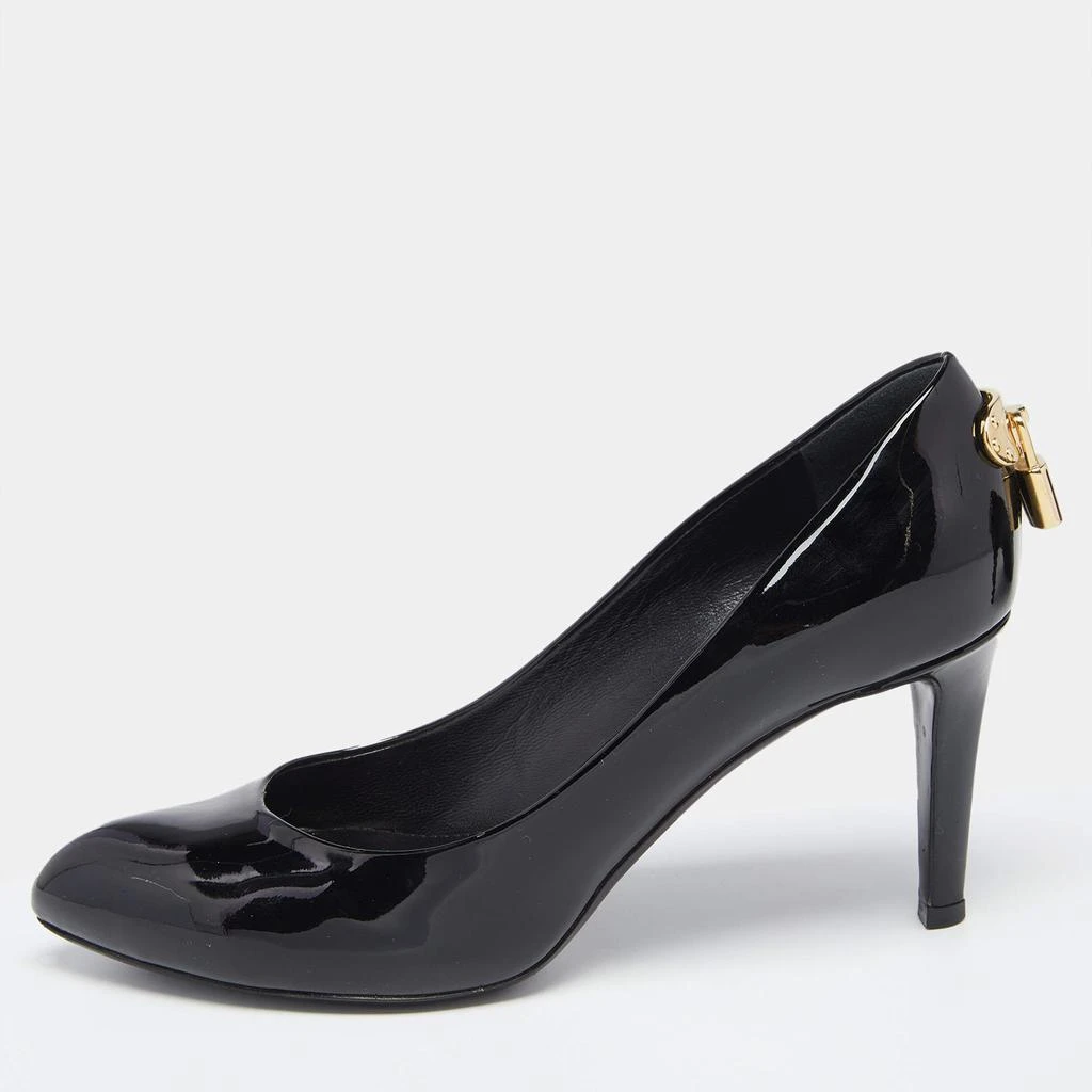 商品[二手商品] Louis Vuitton|Louis Vuitton Black Patent Leather Oh Really! Pumps Size 35.5,价格¥1540,第1张图片